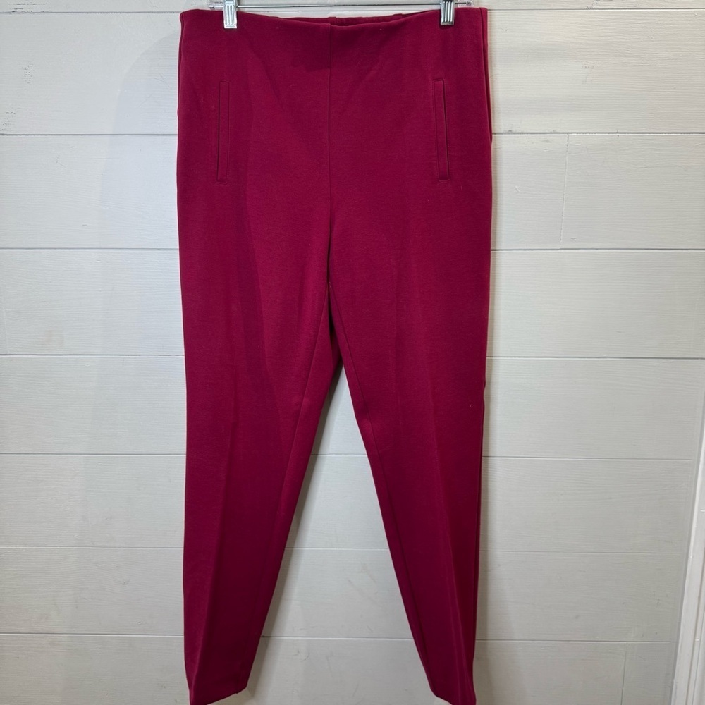 Chico's Women's Burgundy Pull On Trouser Pant Size 8